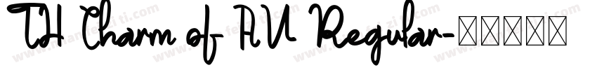 TH Charm of AU Regular字体转换